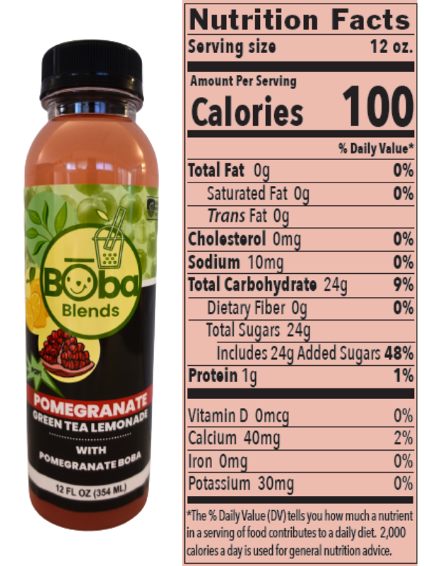 Pomegranate Green Tea Lemonade