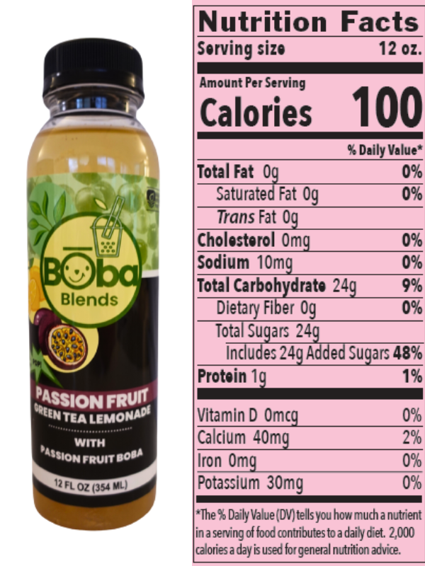 Passion Fruit Green Tea Lemonade